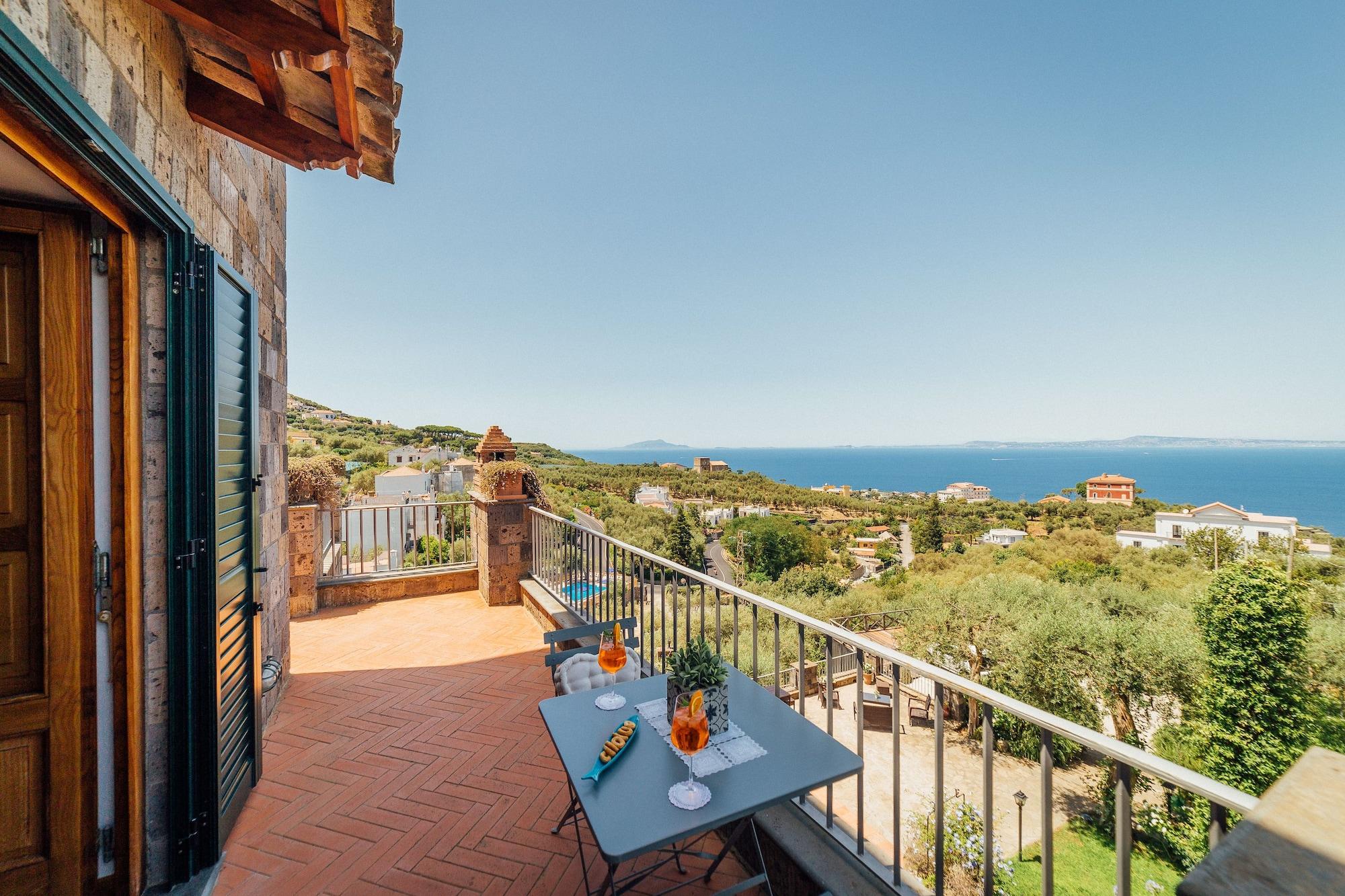 Villa Carolina Sorrento Private Heated Pool And Sea View Zewnętrze zdjęcie